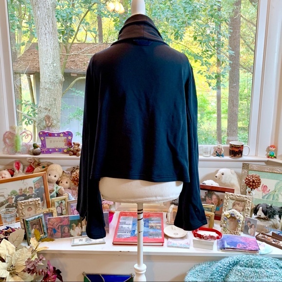 Free People Salvation Turtleneck Sweatshirt Black - Picture 6 of 8